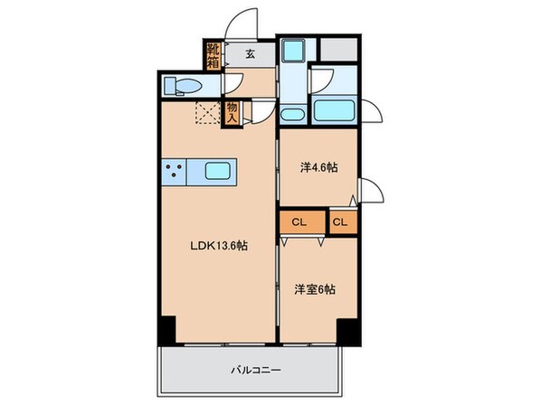 セレーノ北野の物件間取画像